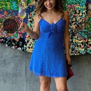 Roe Tie front cocktail dress